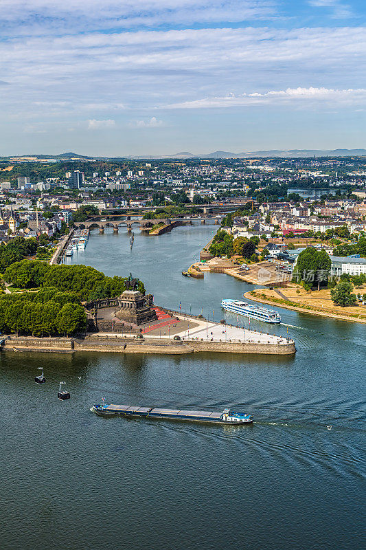 City Koblenz与Deutsches Eck